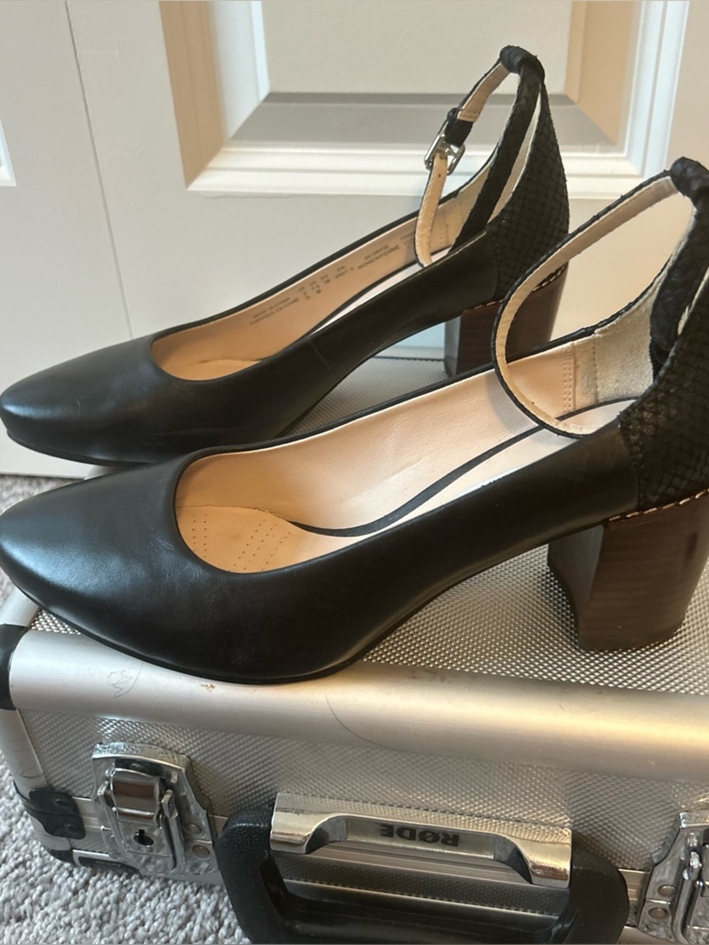 Block heel black pump size‎ 7.5